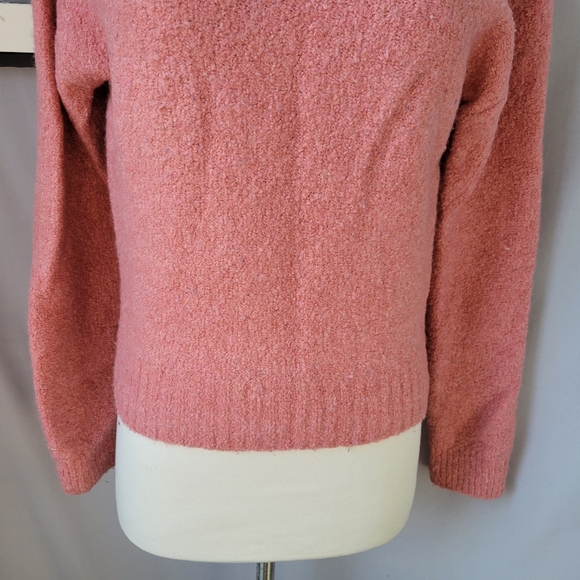 Everlane Teddy Boucle Crew Neck Wool Sweater Pink S - Picture 9 of 16